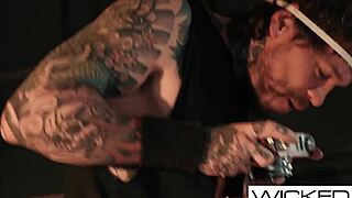 oh wow, the super hot blonde strips and gets fucked hard in lingerie!