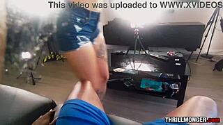 Sexy Sadie, the bubble butt stripper, gives a BBC rimjob then takes four creampies.