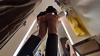 hey, wanna see what’s under her skirt? hidden cam catches hot girl in dressing room
