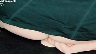 Trans Woman Riding Dildo