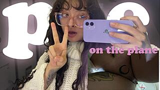 look how i pee during my europe trip on the plane