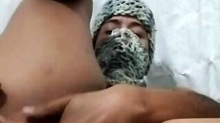 brunette latina feels intense pleasure stretching her big ass during masturbation