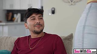 bratty brazilian teen dominates stepbro into hardcore pounding