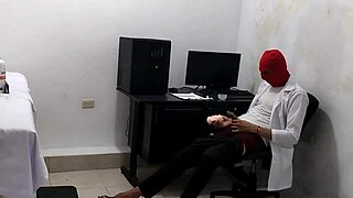 Perverted Doctor Intensely Masturbates After Cute Patient