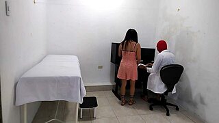 Perverted Doctor Intensely Masturbates After Cute Patient