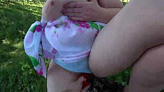 Lesbians in woods enjoy dildo orgasm pov 😘