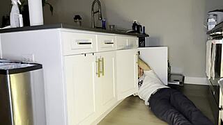 Dickflash Bigmax8inch Girlfriend Fucks Plumber Outdoor Rough Creampie