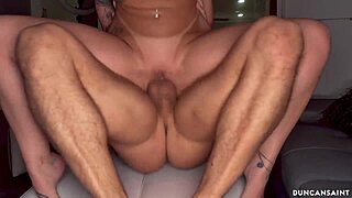 Blonde kali roses with blue eyes blows muscular duncan saint's monster cock