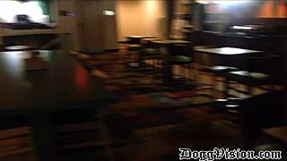 Damn! Busted Fucking Hard in Hotel Cafeteria!