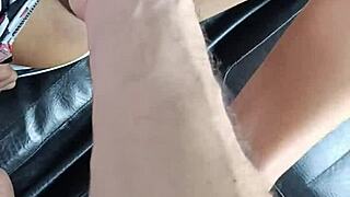 yo, watch her play with that 10-inch toy up close