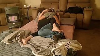 Bigjoefuckalot's horny stepsis enjoys quickie with wet pussy licking and dirty talk