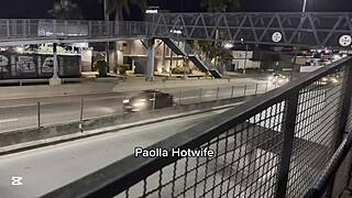Married Hotwife Paolla Screams During Intense Doggystyle on Public Highway BR 153