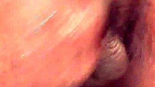 Sloppy handjob on big black cock!