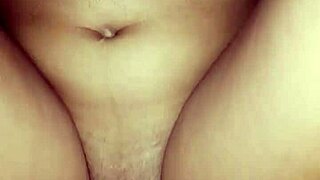 Hot naughty wife intensely gives her tight pussy