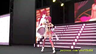 Novr Mmd Marine Dance 3D Hololive Hentai With Suggestive Anime Cartoon Scenes