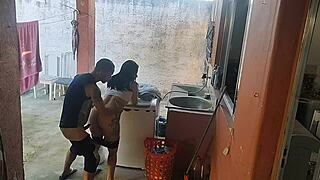 Damn, Wife’s Out and Maid Can’t Resist My Hard Cock!