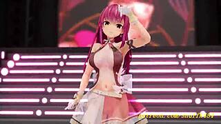 Novr Mmd Marine Dance 3D Hololive Hentai With Suggestive Anime Cartoon Scenes