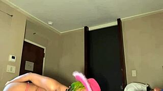 petite ebony enjoys intense stretching and creampie from big black cock