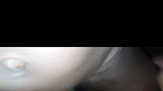 horny black babe get fucked by bbc with creampie