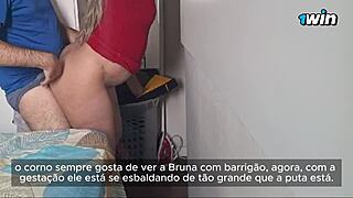 bride receives lots of cum leaking from pussy