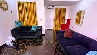 Cheating wife indulges in creamy anal sex, her big ass taking it deep