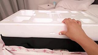 I'm stunned watching stepmom test my Christmas Tantaly doll with double penetration anal creampie