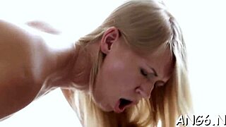 sex-starved violette pink fucks hard in bent over positions with blowjob and shaved teen body