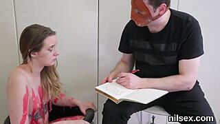 Check out this foxy chick getting brutal ass therapy