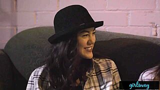 Girlsway Kristen Scott Masturbates Hard While Fantasizing About Hot Brunette Girls