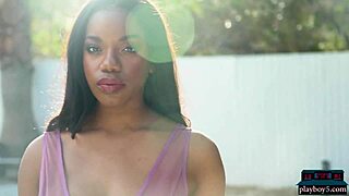 Ebony Models Selene Kitt and Mimi Desuka Show Off Their Big Tits and Asses for Playboy