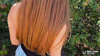 real teens - penelope kay explores anal and squirts during debut casting