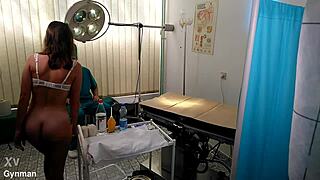 What secrets unfold during this medical fetish exam in hospital?