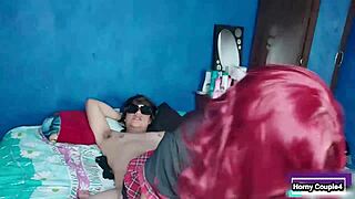 mexican shaved pussy rides big cock