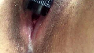 In FLASHLIGHT PLAY PT 2, she explores her CLIT and PUSSY with the light