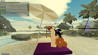 Blonde New Zealander in Roblox Adventure.