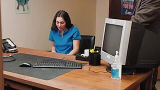 As the principal, I fuck the horny nurse stepmother hard