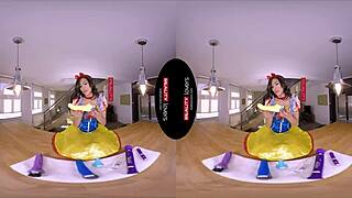 realitylovers - snow wild is a horny cunt, parody cowgirl sex with stockings and toys in POV blowjob.