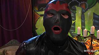 A hardcore threesome unfolds as a WhornyFilms police officer dominates a masked guy.