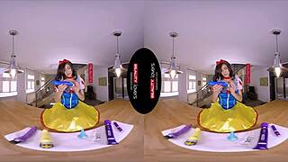 realitylovers - snow wild is a horny cunt, parody cowgirl sex with stockings and toys in POV blowjob.