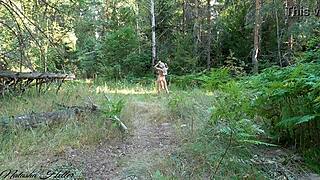 Foxy Blonde Shows Off In Outdoor Exhibitionist Adventures.