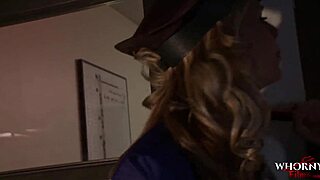 A hardcore threesome unfolds as a WhornyFilms police officer dominates a masked guy.