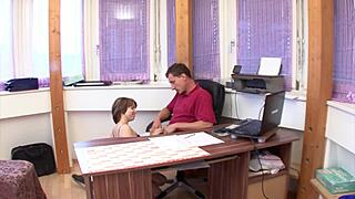 German Student Seduces Teacher for Better Grades in Steamy Office Encounter