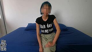 beautiful skinny maria with blue hair experiments in casting.