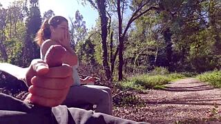 Exhibitionist Meets Milf in Park Adventure