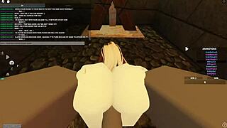 rough roblox porn with deepthroat and anal riding