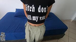 beautiful skinny maria with blue hair experiments in casting.