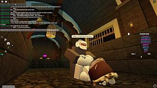 rough roblox porn with deepthroat and anal riding