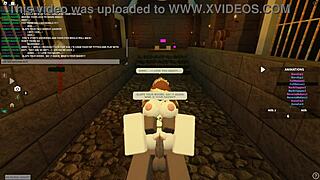 rough roblox porn with deepthroat and anal riding