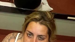 Girlfriend licks and sucks cock deepthroat until swallowing cum!