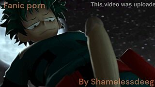 Toga Face With Deku, Intense Creampie Cumshot After Kissing And Blowjob On Monster Cock!